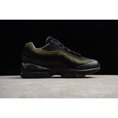 Nike Erkek Air Max 95 Hal Siyah / Haki / Gümüş Koşu Ayakkabısı Türkiye - EHEL36TU